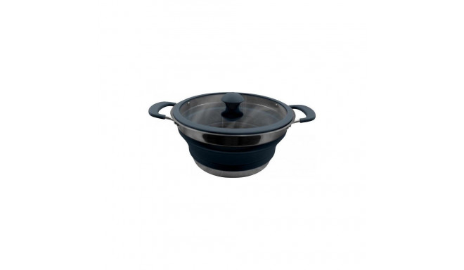 VANGO CUISINE 3L NON-STICK CASSEROLE FOLDING POT BLUE