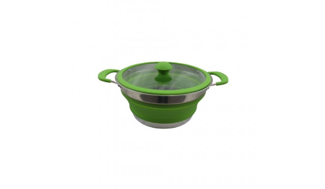 VANGO CUISINE 3L NON-STICK CASSEROLE FOLDING POT GREEN