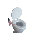 Soft toilet seat with a flap
