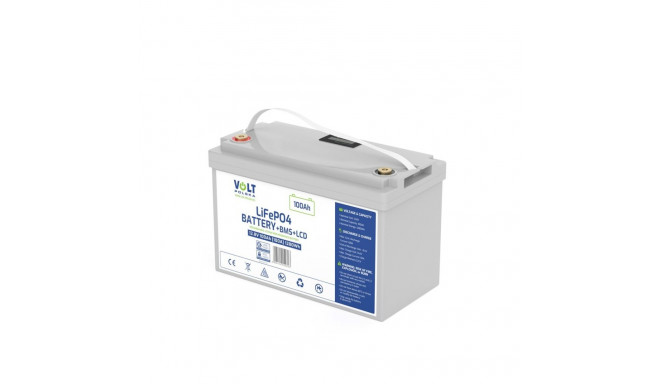 LiFePO4 akupakett 12V 100Ah (100A) + LCD
