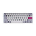 Ducky One 3 Mist Grey Mini Gaming Keyboard, RGB LED - MX-Ergo-Clear (US)