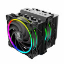 Akasa Soho H7 Dual Tower CPU Cooler, ARGB - 120 mm, black