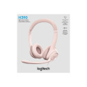LOGITECH H390 Headset on-ear wired USB-A rose