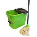 String mop set with bucket 15L SAUBER (mop + handle + bucket)