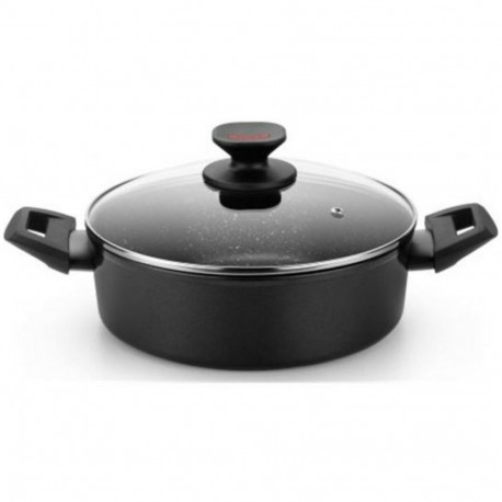Casserole Monix TITAN ROCK Ø 28 cm Black