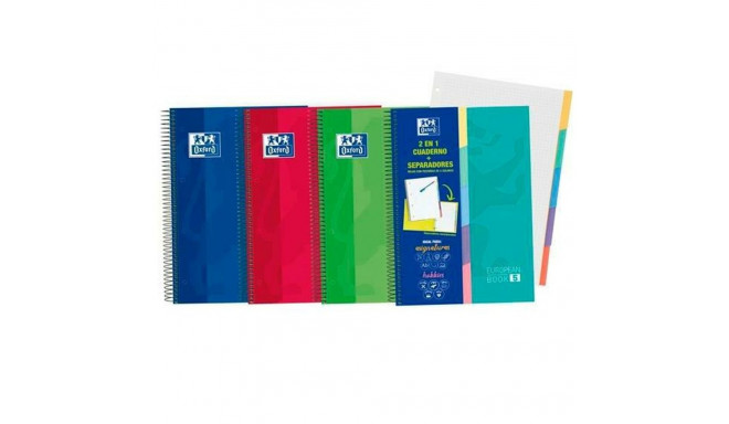 Notebook Oxford European Book 5 2-in-1 Micro perforated Multicolour A4 10 Pieces