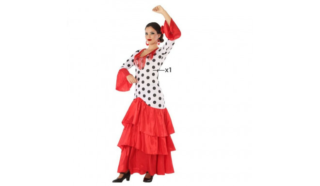 Маскарадные костюмы для взрослых Flamenca Красный Испания - M/L