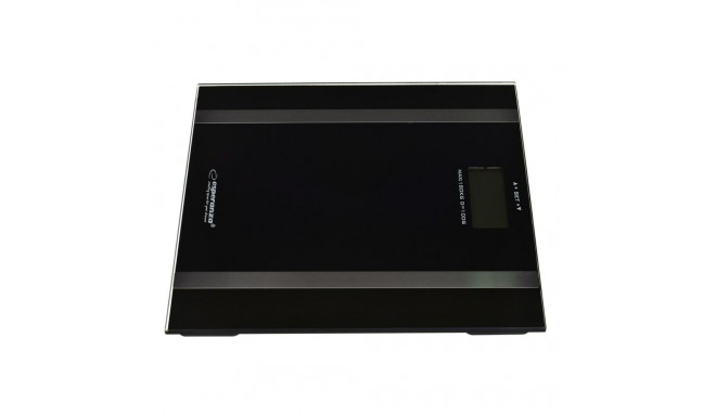 Digital Bathroom Scales Esperanza EBS018K Black Tempered Glass Tempered glass Batteries x 2