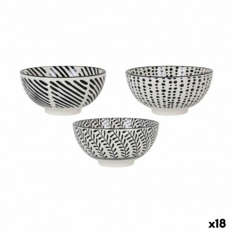 Чаш для Закусок Alfares Nomi Чёрный ø 15,5 x 7,7 cm 15 x 7,3 cm (18 штук)