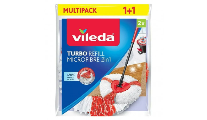 Mopi Asendusotsik Puhastamiseks Vileda Turbo 2in1 Mikrofiiber Polüamiid Polüester (2 Ühikut)