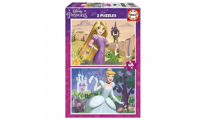 2 Pužļu Komplekts Disney Princess Cinderella and Rapunzel 48 Daudzums