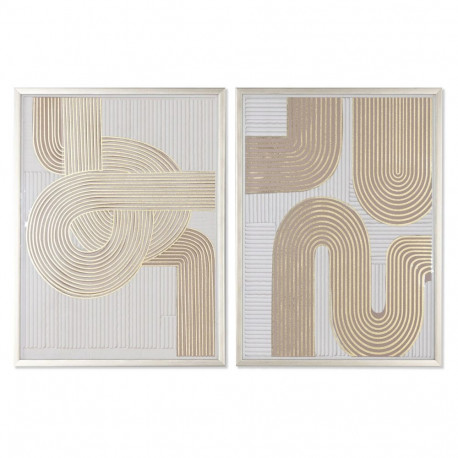 Glezna Home ESPRIT Moderns 62,3 x 3,6 x 82,5 cm (2 gb.)