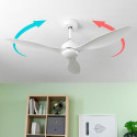 Griestu ventilators ar LED gaismu un 3 ABS lāpstiņām Flaled InnovaGoods Balts 36 W