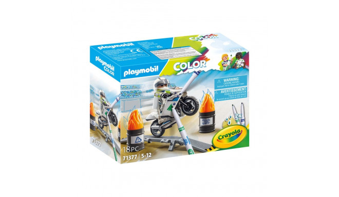 Playset Playmobil Color Motorbike 18 Pieces
