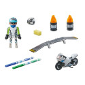 Mänguasjade komplekt Playmobil Color Mootorratas 18 Tükid, osad