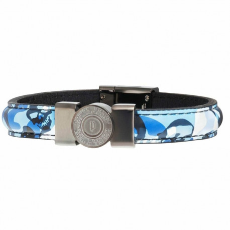 Men's Bracelet Police PJ25556BLU03L Leather 21 cm