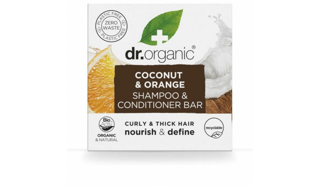 2-in-1 Shampoo and Conditioner Dr.Organic Coconut and Orange 75 g Solid