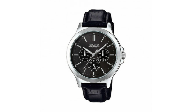 Men's Watch Casio MULTIFUNCTION BLACK, LEATHER Black (Ø 41,5 mm) (Ø 40 mm)