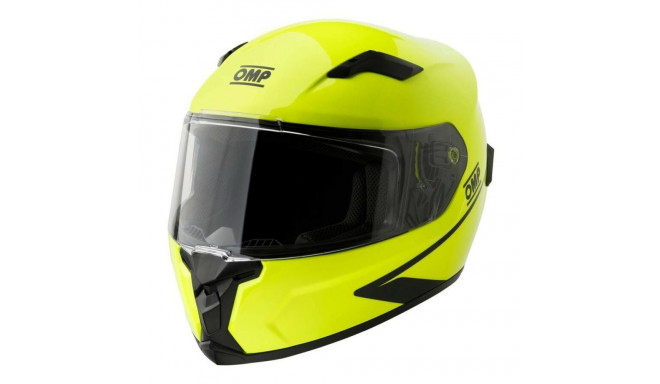 Full Face Helmet OMP CIRCUIT EVO2 Yellow Fluorescent XL