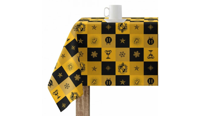 Stain-proof resined tablecloth Harry Potter Hufflepuff Multicolour 100 x 150 cm