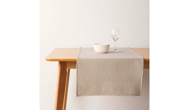 Table Runner Belum Waffle Brown Linen 45 x 140 cm