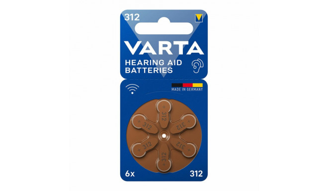 Hearing aid battery Varta Hearing Aid 312 PR41 6 Units