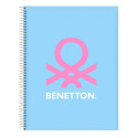 Notebook Benetton Spring Sky blue A4 120 Sheets