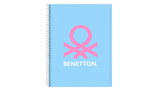 Notebook Benetton Spring Sky blue A4 120 Sheets