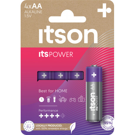 itson itsPOWER patarei Alkaline LR6IPO/4CP