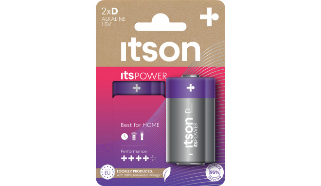 itson itsPOWER батарейка Alkaline LR20IPO/2CP