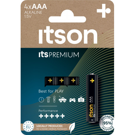 itson itsPREMIUM patarei Alkaline LR03IPR/4CP