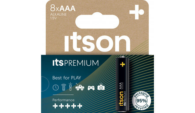 itson itsPREMIUM patarei Alkaline LR03IPR/8HH