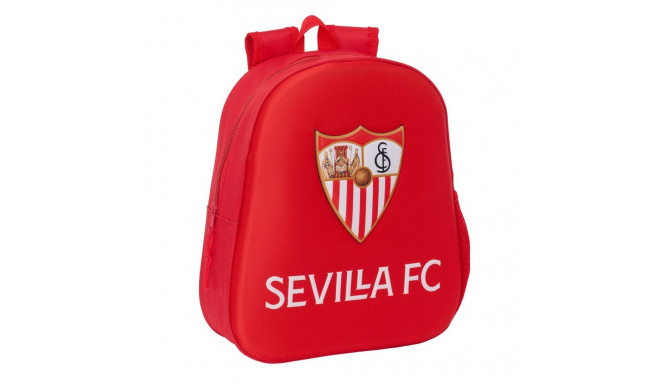 3D-Laste seljakott Sevilla Fútbol Club Punane 27 x 33 x 10 cm