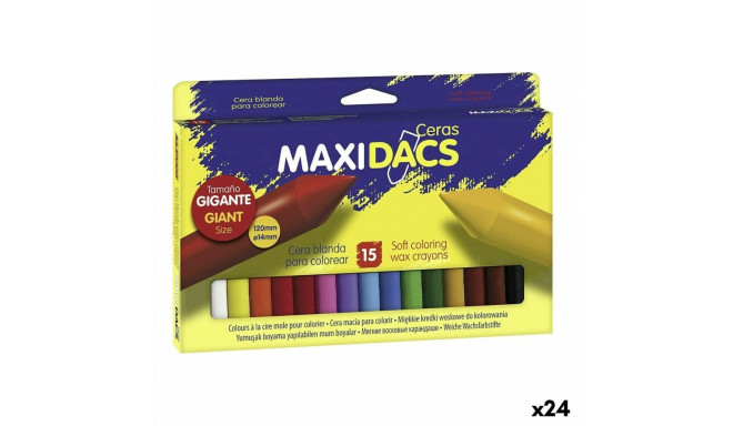 Krāsainie krītiņi Alpino Maxidacs Daudzkrāsains (24 gb.)