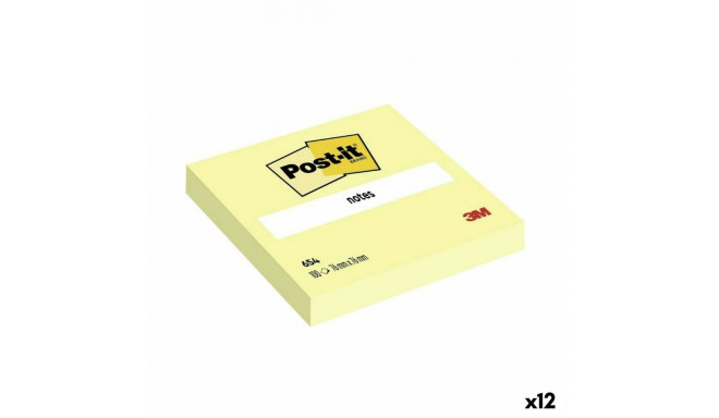 Līmlapiņas Post-it 654 Dzeltens 76 x 76 mm (12 gb.)