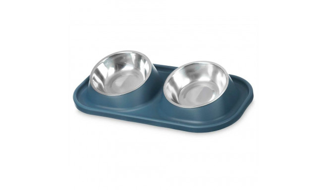 Koerte toitja Mascow 317 317 Sinine Metall 40 x 8,5 x 22 cm Double