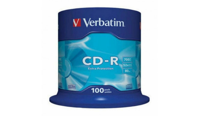 CD-R Verbatim 43411 52x 700 MB (100 gb.)