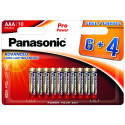 Panasonic Pro Power батарейки LR03PPG/10B (6+4шт)