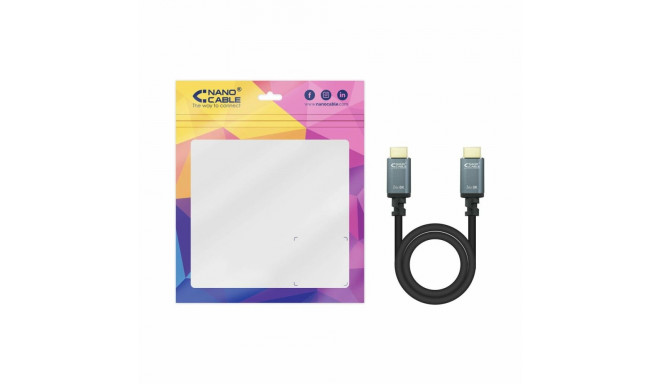 HDMI Kaabel NANOCABLE 10.15.8001 Must 1 m 8K Ultra HD