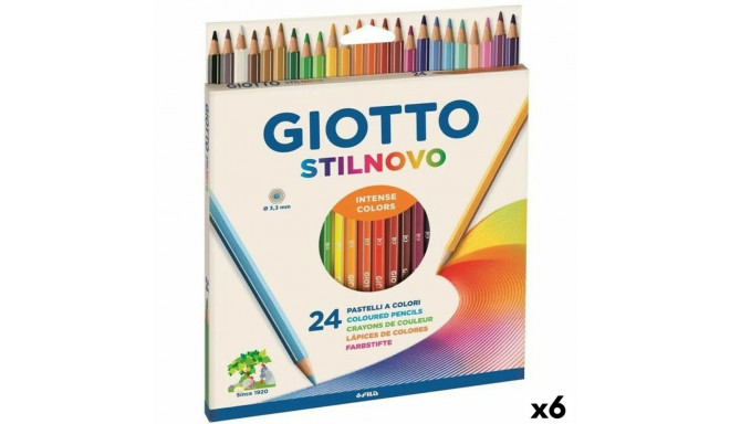 Värvilised pliiatsid Giotto Stilnovo Mitmevärviline (6 Ühikut)