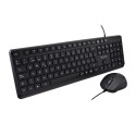 Klaviatuur ja Hiir V7 CKU350ES Must Hispaaniakeelne Qwerty