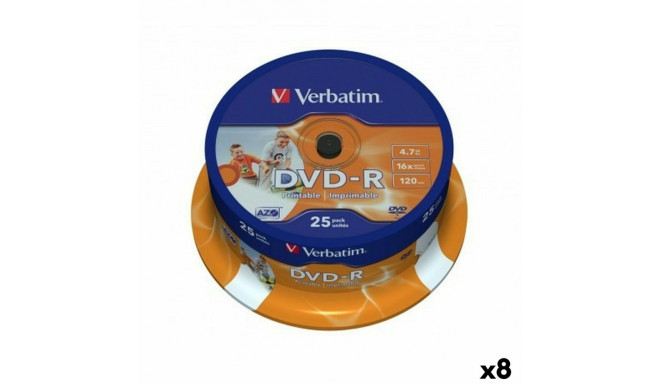 DVD-R Verbatim 4,7 GB 16x (8 Units)