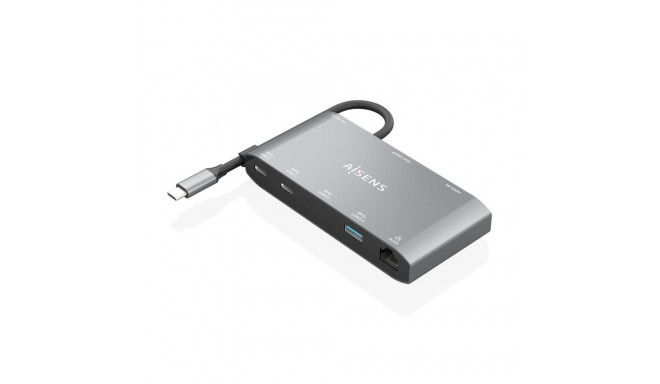 USB Hub Aisens ASUC-8P010-GR Grey (1 Unit)