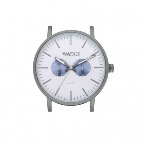 Unisex Kell Watx & Colors WXCA2733 Hall Hõbedane (Ø 44 mm)