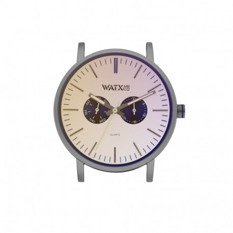 Unisex Kell Watx & Colors WXCA2737 Hall Hõbedane (Ø 44 mm)