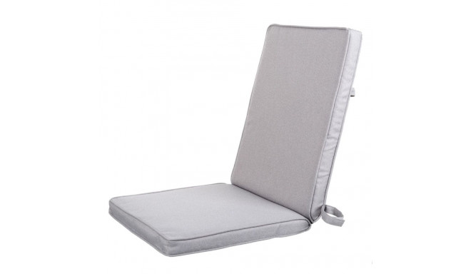 Chair cushion Grey 123 x 48 x 4 cm