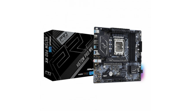 Mātesplate ASRock H670M PRO RS LGA 1700 INTEL H670