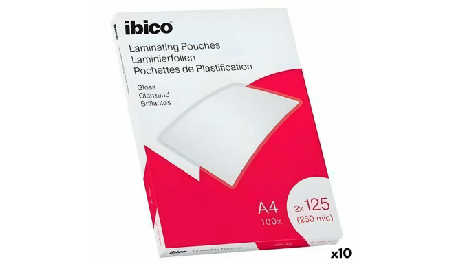 Laminating Sheets Ibico A4 0,25 mm Shine (10 Units)