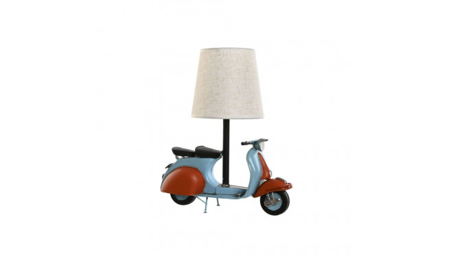Desk lamp Home ESPRIT Blue Orange Linen Metal 31 x 15 x 34 cm