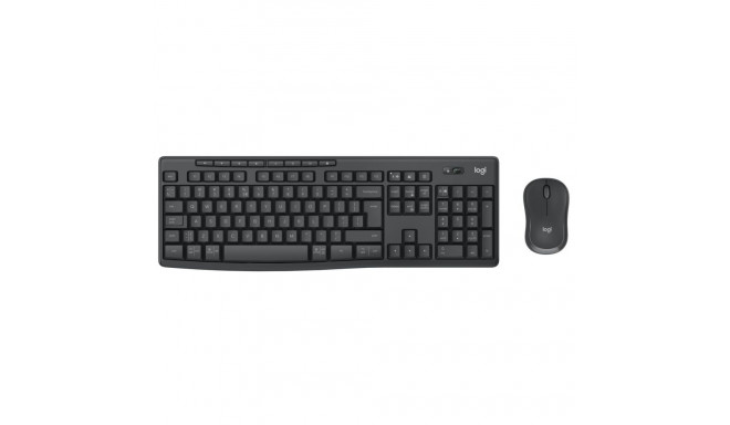 Klaviatuur ja Hiir Logitech 920-012077 Grafiithall Mustvalge Inglise EEUU QWERTY